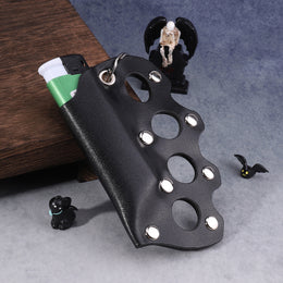 PU Leather Lighter Holder Keychain – Tiger Claw Design Protective Case for BIC J3 / J5 – 003_34e80dc0-c1cb-48ea-94ff-e7a8b84…
