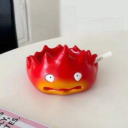 Calcifer Ashtray with Lid – Creative Flame Ashproof Desktop Ash Tray – CalciferAshtraywithLid_CreativeFlameAshproofDesktopAs…
