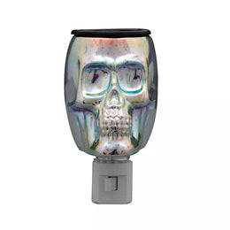 Skull Wax Warmer – Halloween Aromatherapy Decor – CelebrateTogetherSkullPlug-InWaxWarmer.jpg