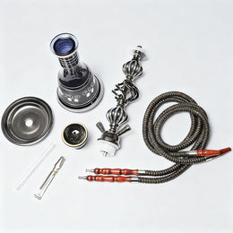 Gomba 21'' Hookah Complete Set Bundle with Flavors and Foil - 2 Hose Shisha Smoking Kit - Includes Accessories – Hookah_5.jpg