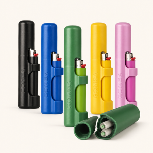 GOMBA 2-in-1 Lighter Holder & Pre-Roll Case – gomba-lighter-holder-color-options-main.png