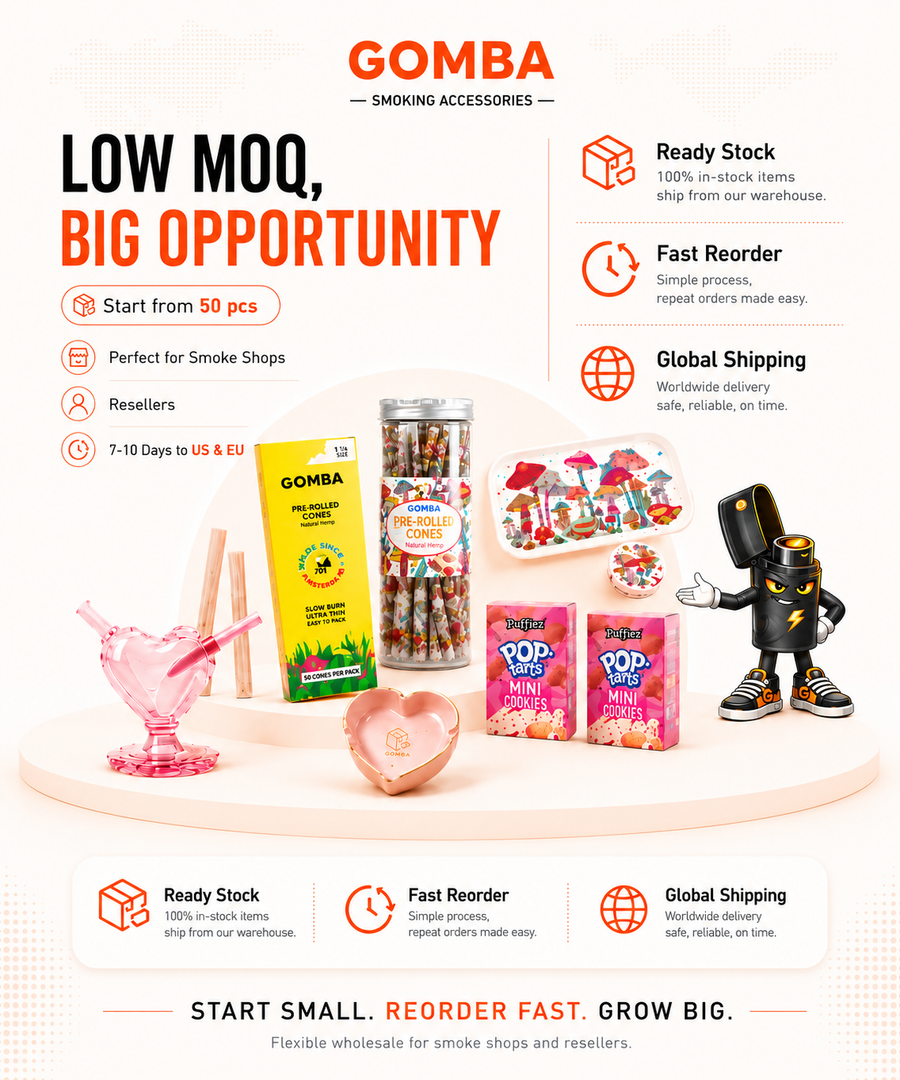 Gombasmoke wholesale smoke accessories banner