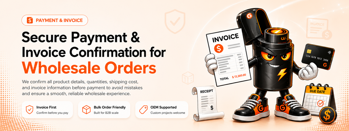 Secure payment and invoice confirmation for wholesale and OEM orders